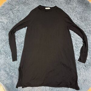 Max Mara Black 100% Merino Wool Tunic Sweater Size S